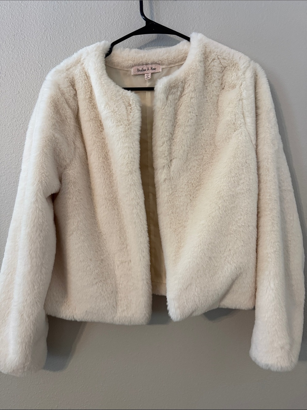 Ladies' Cream Faux Fur Jacket Go Back In time pinup ! - Picture 1 of 4